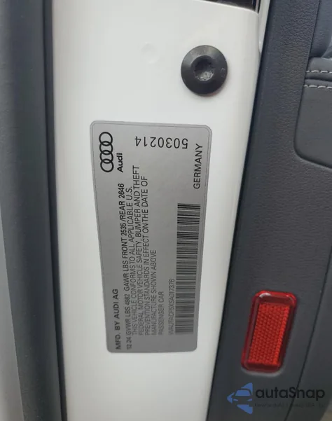 2025 Audi A5 Premium Plus 45 из США, поврежденный, VIN WAUFACF5XSA017376